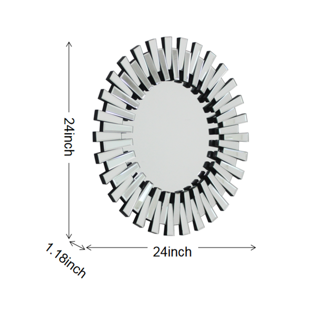 CAPELLA Round Sunburst Wall Mirror