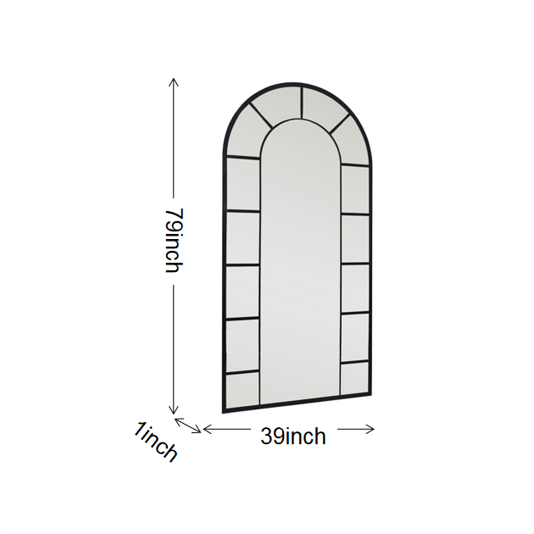 KRAZ Metal Arch Full Length Floor Mirror