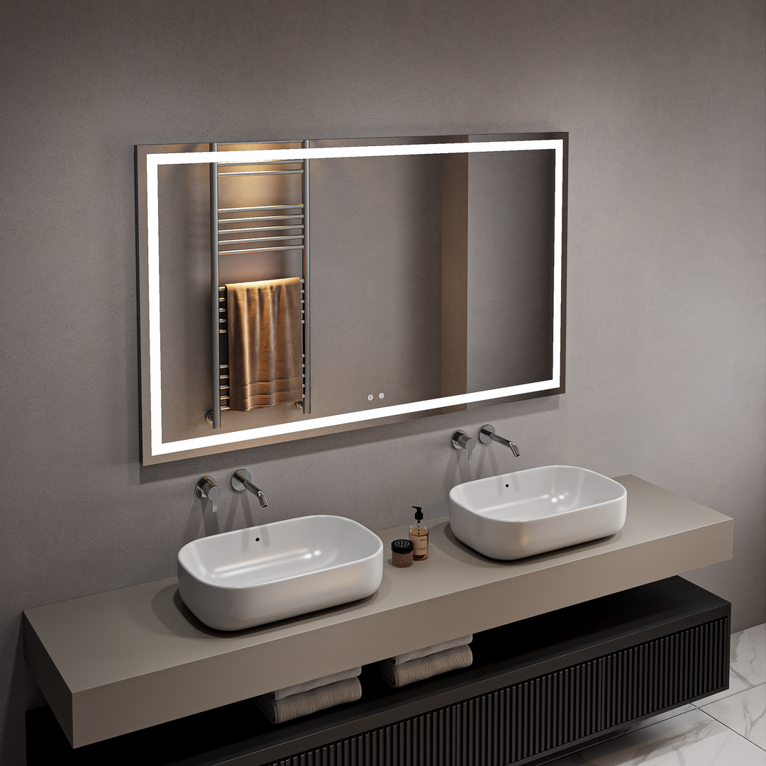 ARPINO Large Rectangle LED Llighted Bathroom Mirror