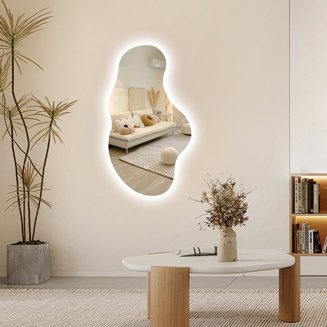 WEBSTER Irregular LED Lighted Wall Mirror