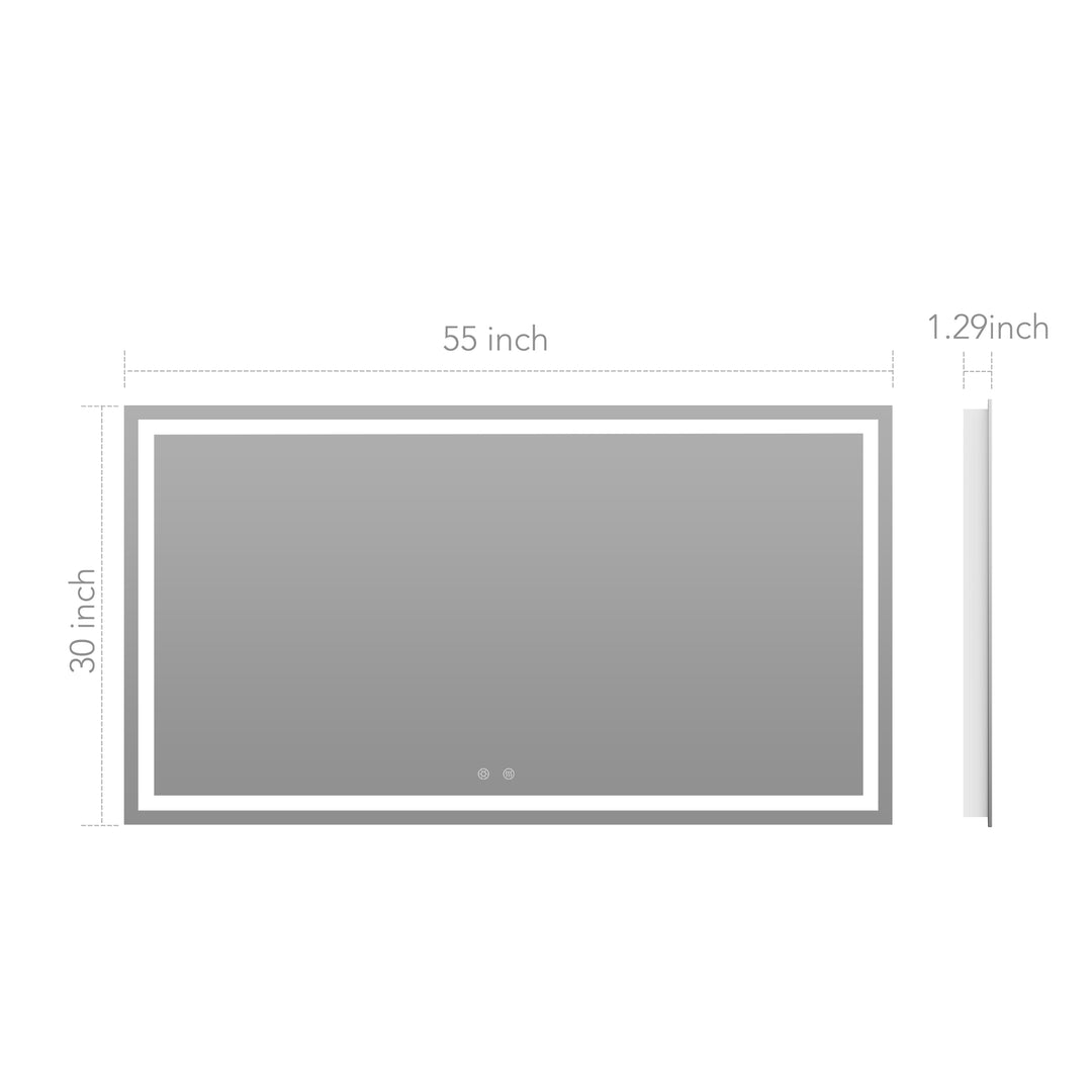 ARPINO Large Rectangle LED Llighted Bathroom Mirror