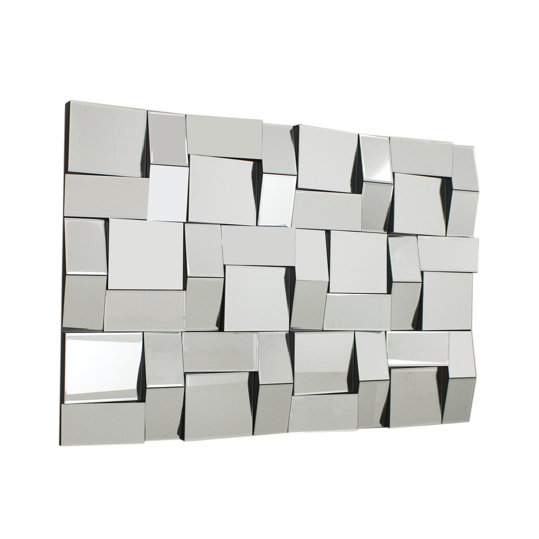 LYRA Rectangle Decorative Accent 3D Wall Mirror