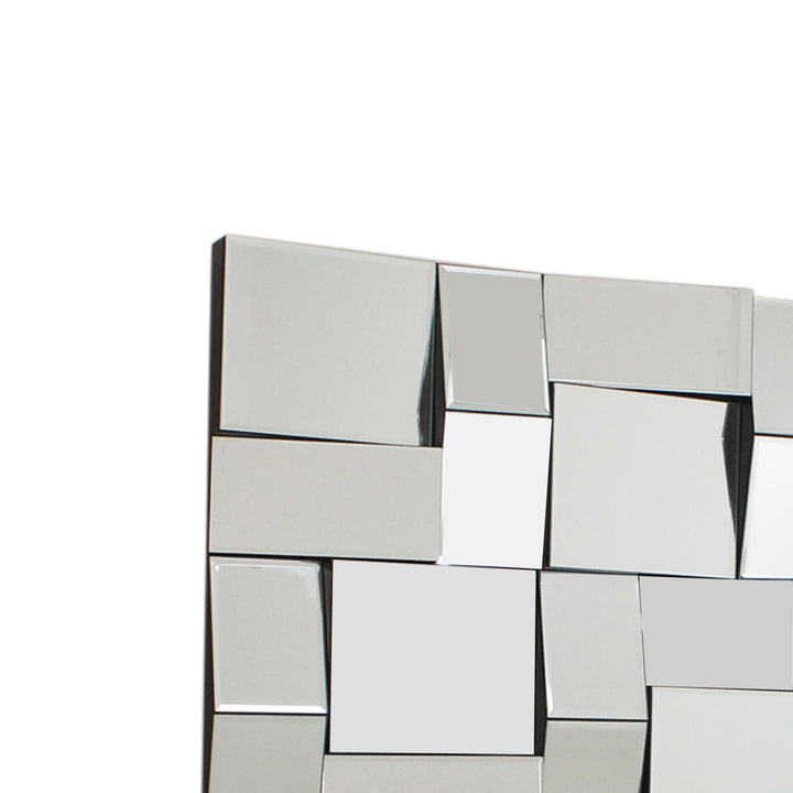 LYRA Rectangle Decorative Accent 3D Wall Mirror