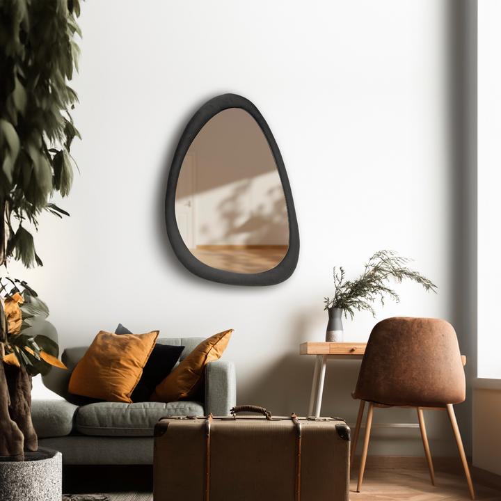 ROSA Asymmetrical Decorative Velvet Mirror