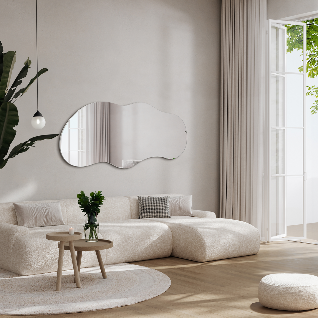 NAPLES Decorative Irregular Cloud Mirror, Asymmetrical Mirror