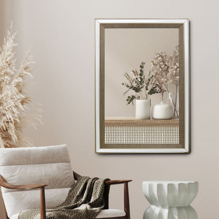 ALBA Beveled Rectangular Accent Wall Mirror