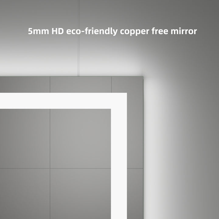ARPINO Large Rectangle LED Llighted Bathroom Mirror