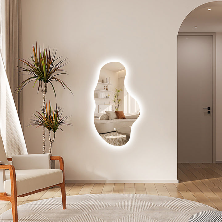 WEBSTER Irregular LED Lighted Wall Mirror