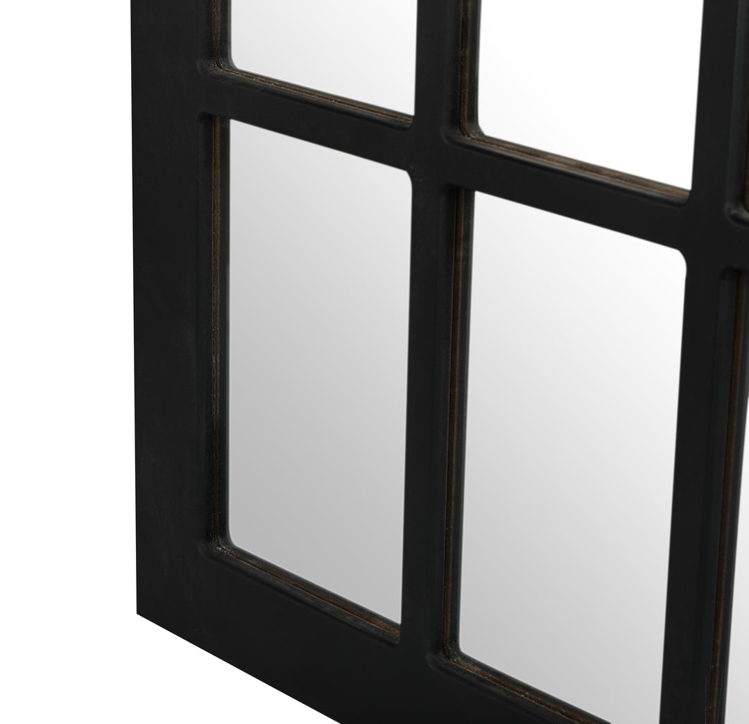 ATLAS Farmhouse Wood Window Pane Mirror