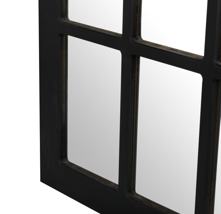 ATLAS Farmhouse Wood Window Pane Mirror