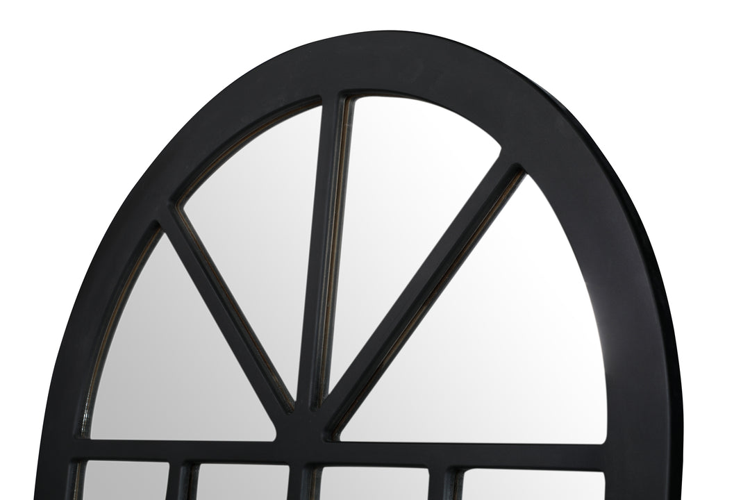 ATLAS Farmhouse Wood Window Pane Mirror