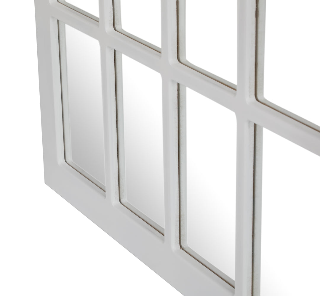 ATLAS Farmhouse Wood Window Pane Mirror