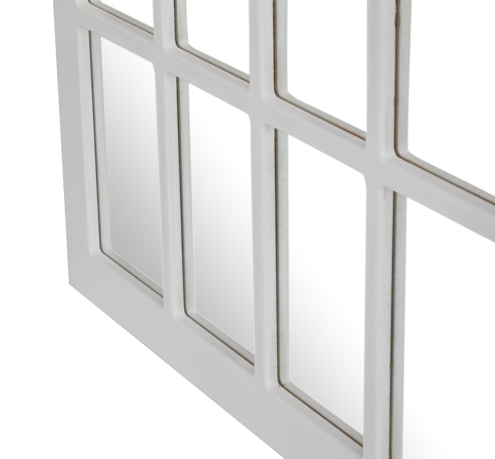 ATLAS Farmhouse Wood Window Pane Mirror