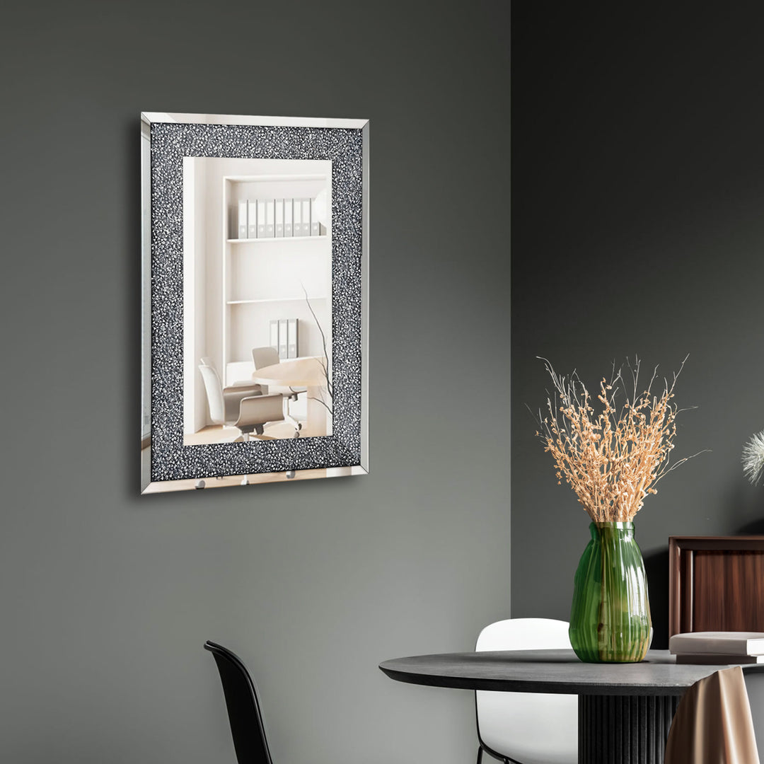 BELLA Crystal Accent Rectangle Wall Mirror