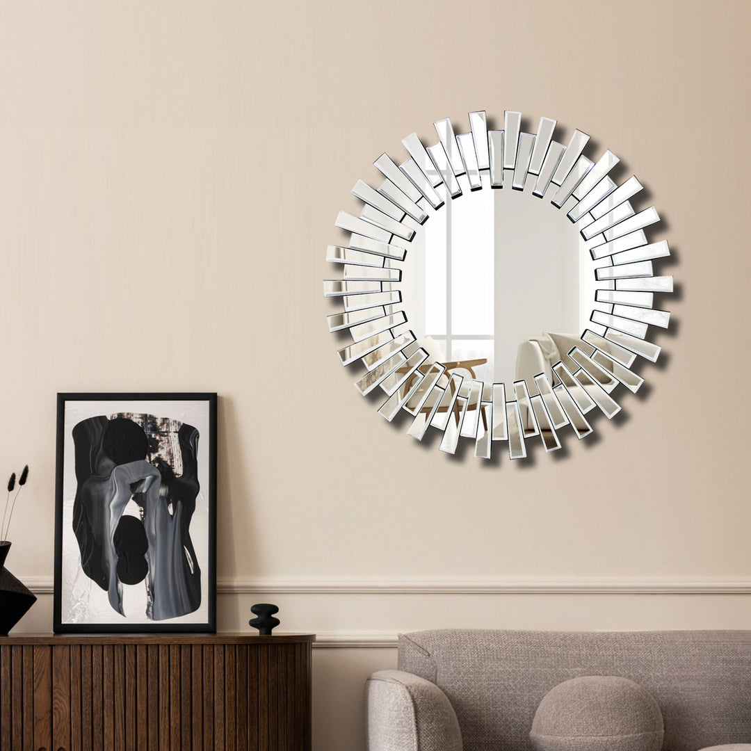 CAPELLA Round Sunburst Wall Mirror
