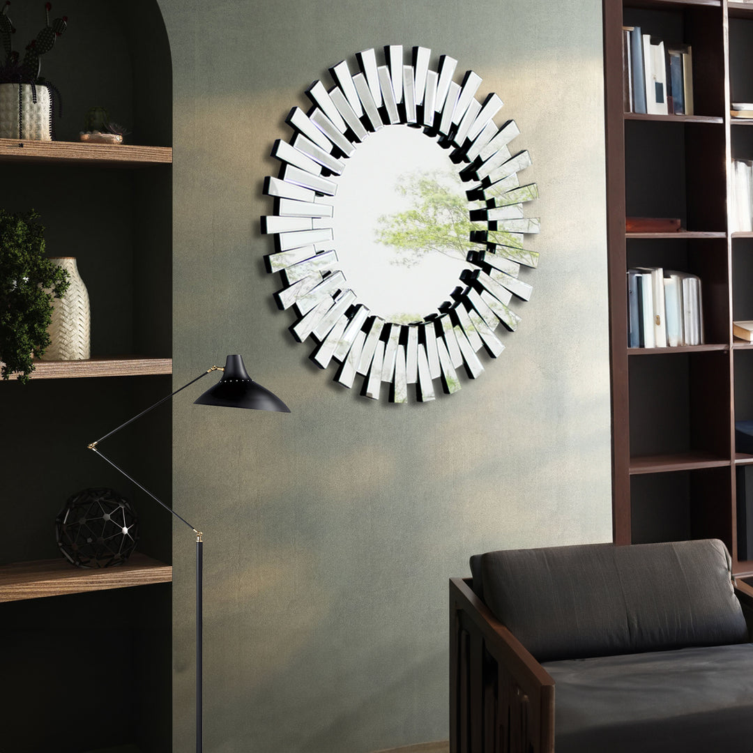 CAPELLA Round Sunburst Wall Mirror