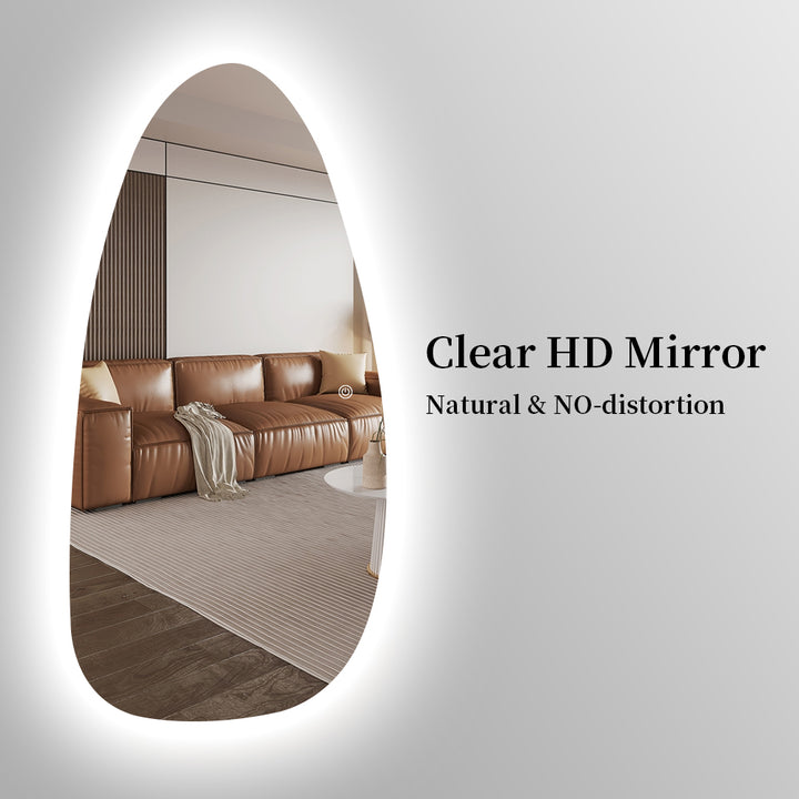ANDRO Asymmetrical LED Lighted Wall Mirror