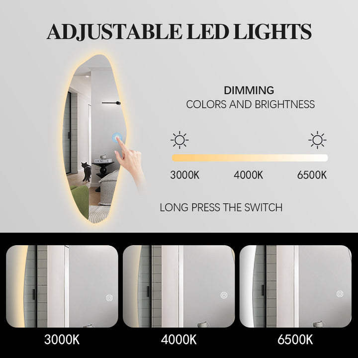 MEDA Irregular LED Mirror