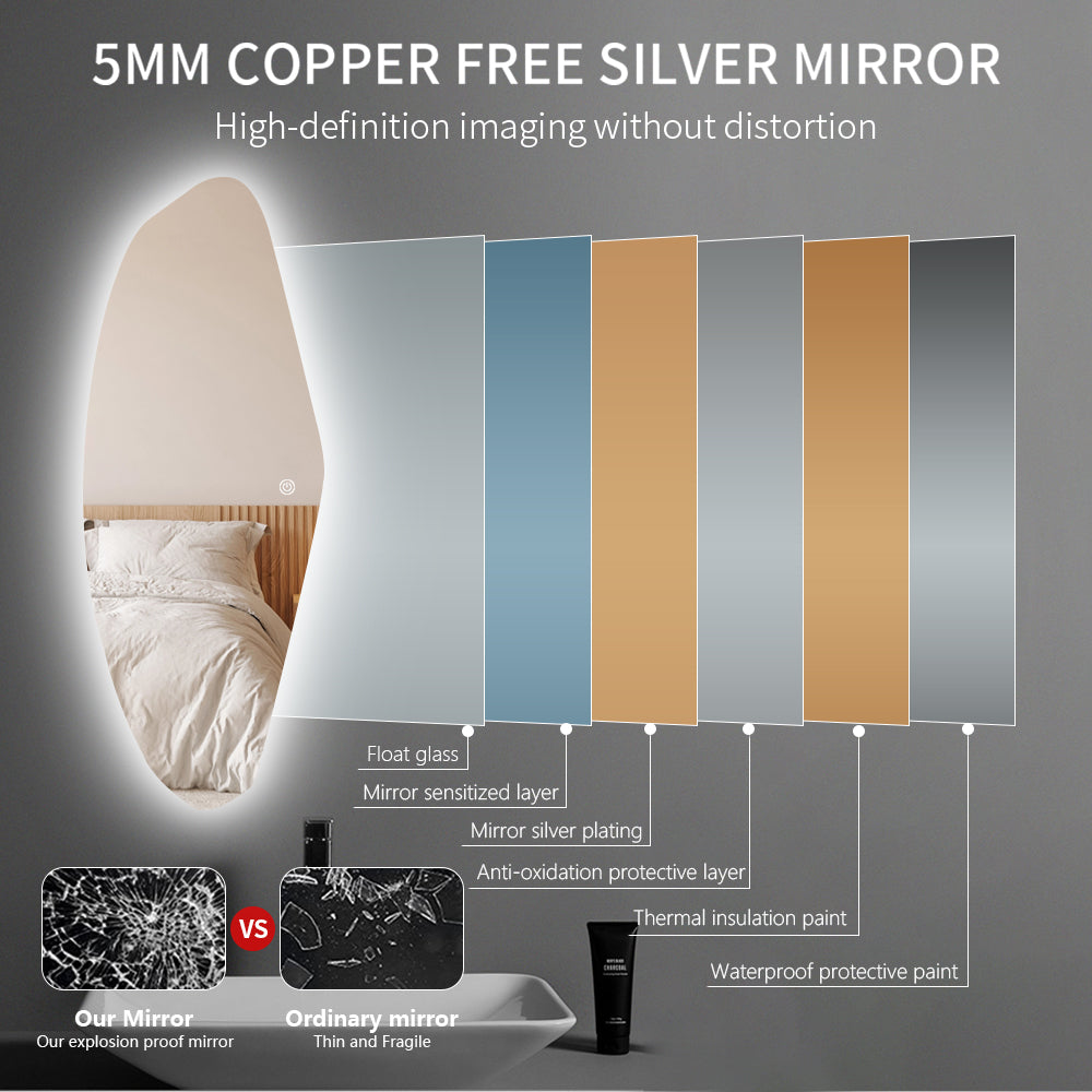 MEDA Irregular LED Mirror