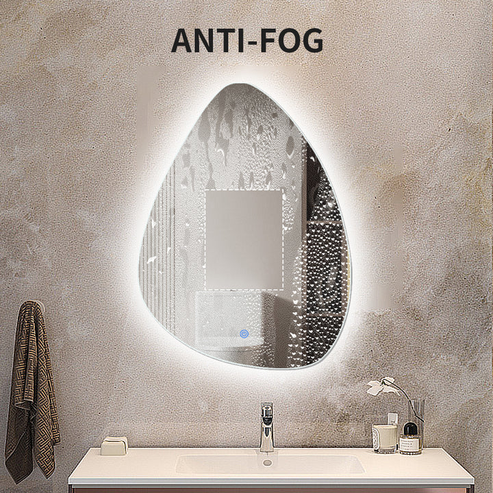 DORA Irregular LED Lighted Anti-fog Bathroom Vanity Mirror