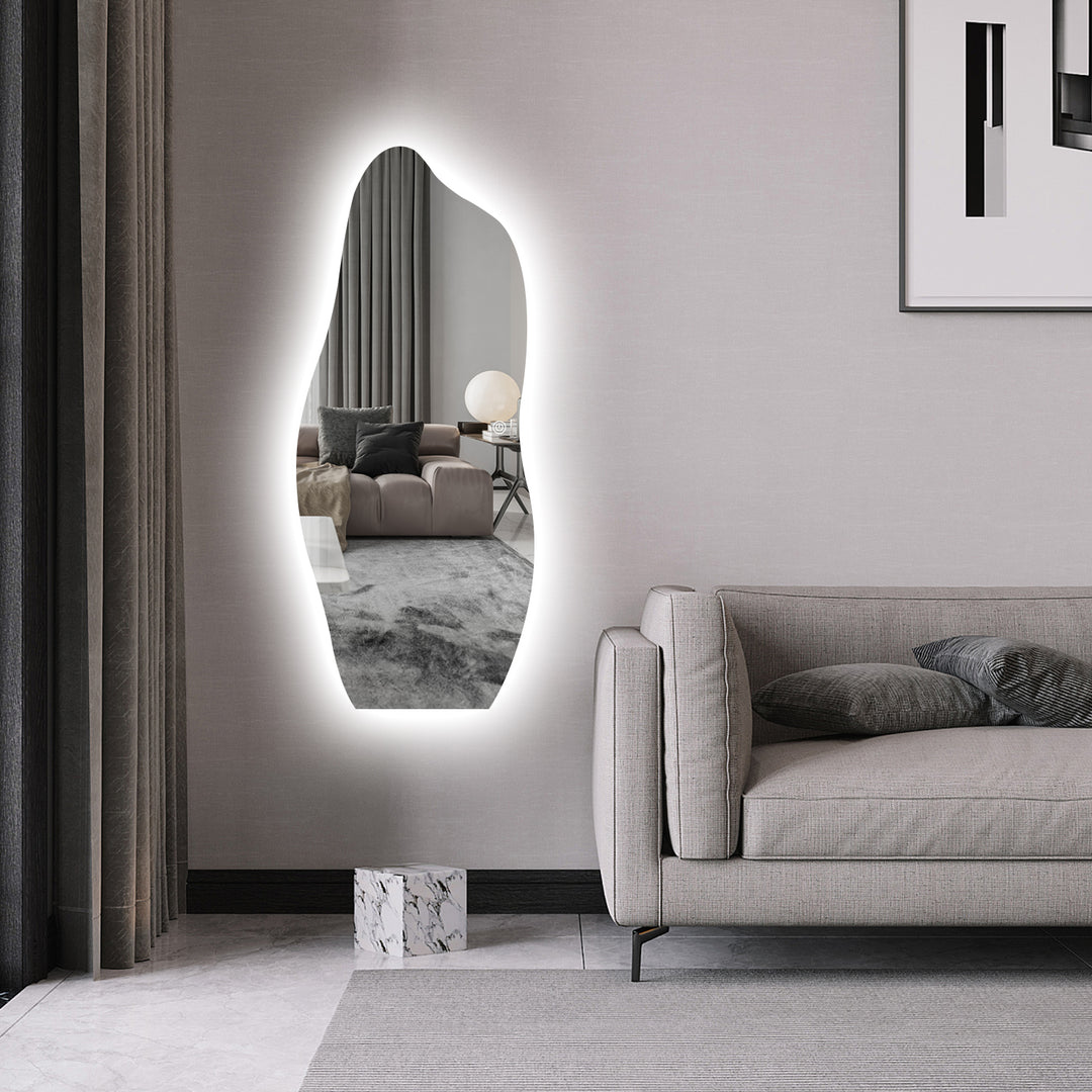 CORVUS LED Lighted Asymmetrical Wall Mirror