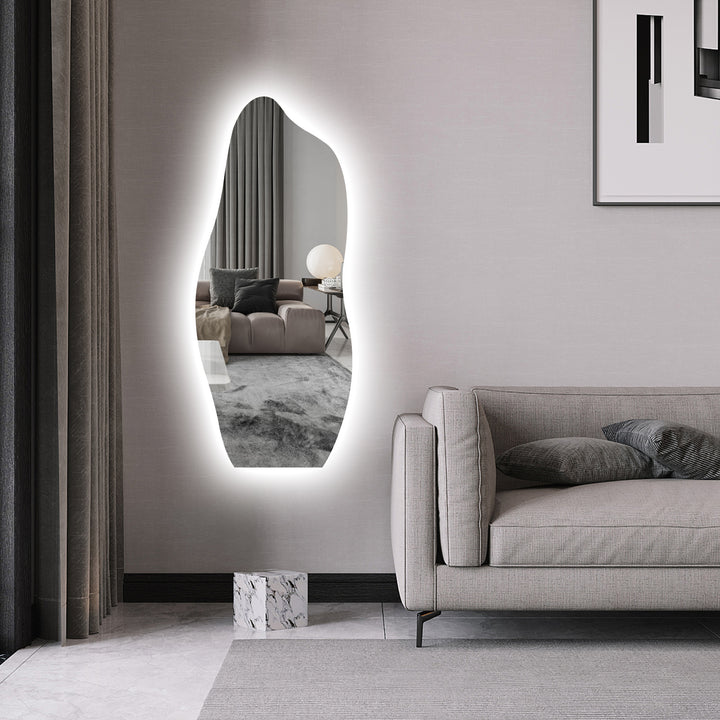 CORVUS LED Lighted Asymmetrical Wall Mirror