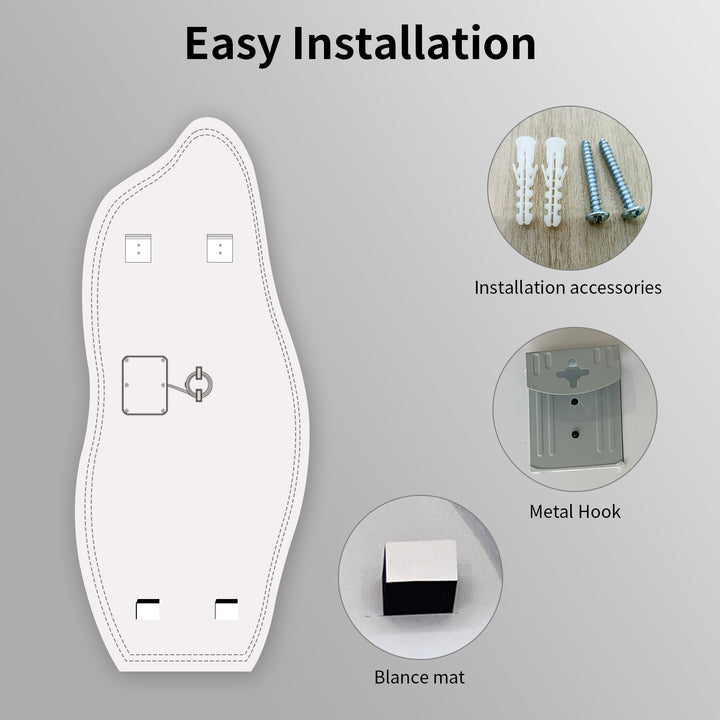 CORVUS LED Lighted Asymmetrical Wall Mirror