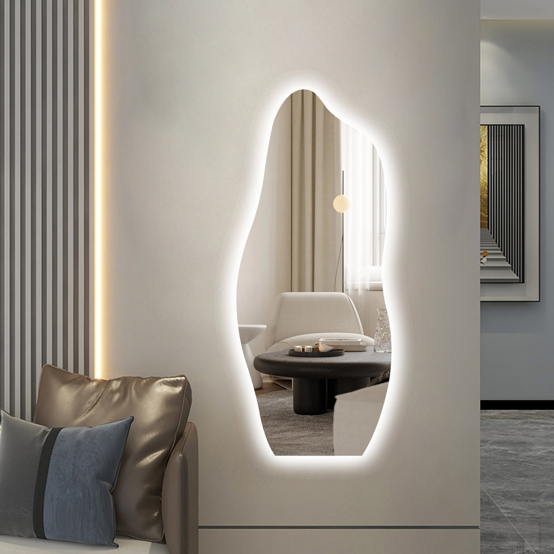 CORVUS LED Lighted Asymmetrical Wall Mirror