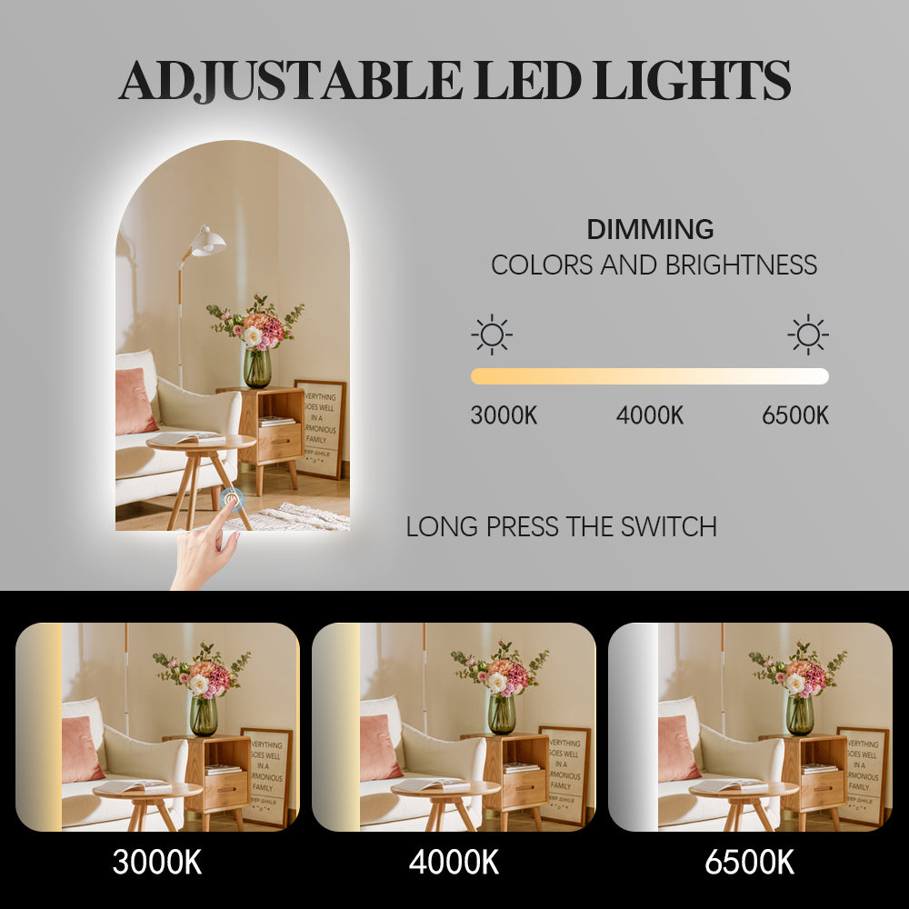 COSMO LED Lighted Arch Wall Mirror