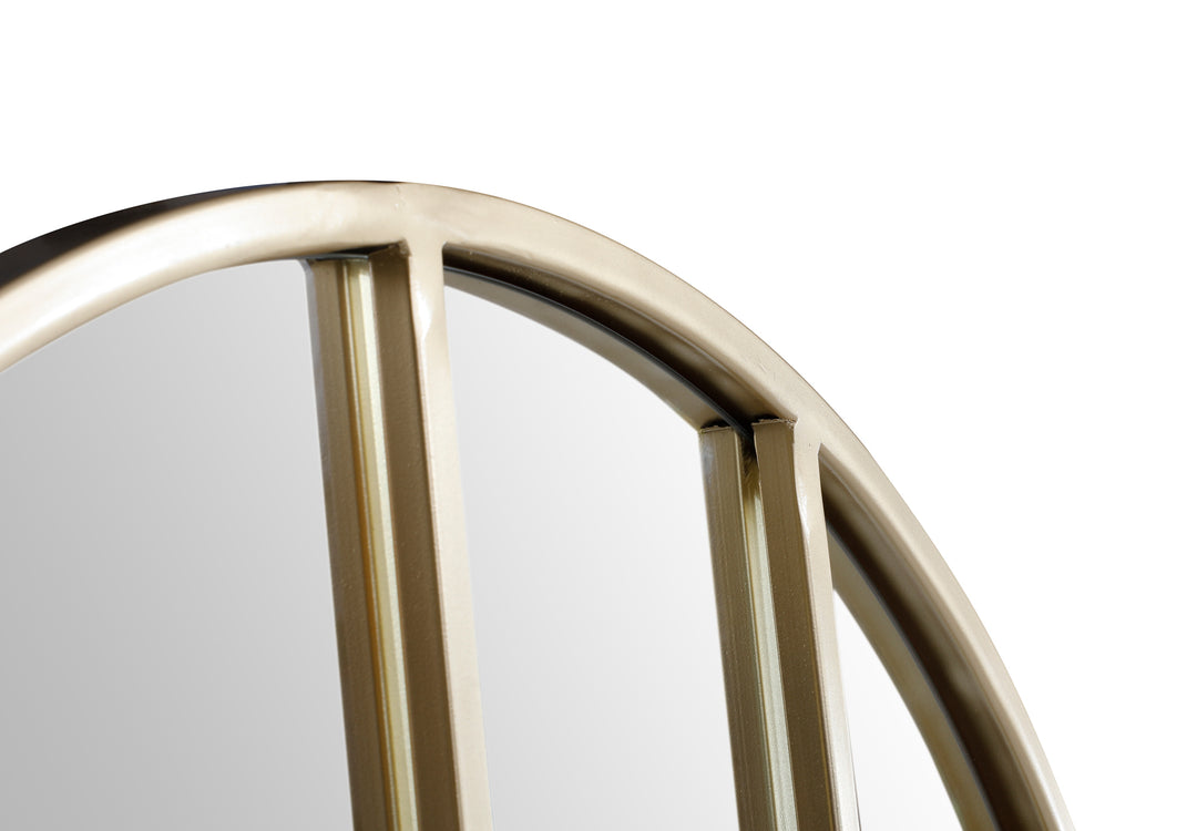 DIYA Decorative Round Window Pane Wall Mirror