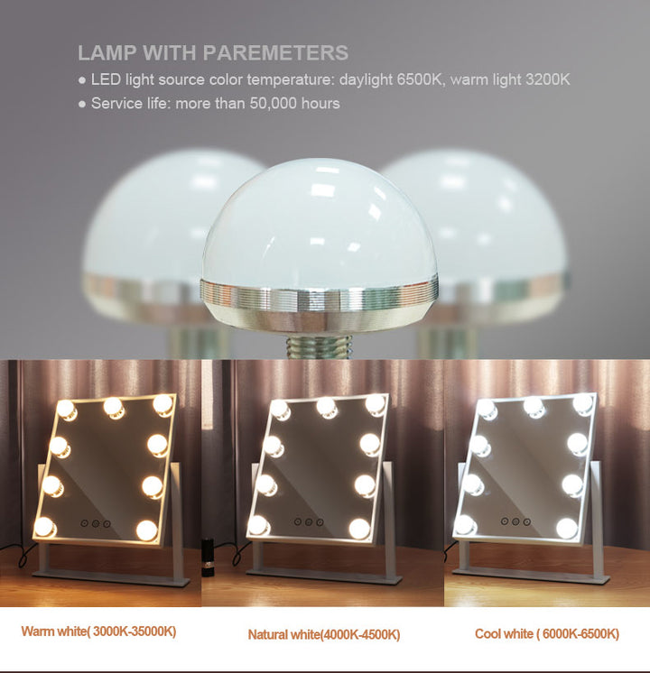 MARINO LED Lighted Tabletop Hollywood Makeup/Vanity Mirror