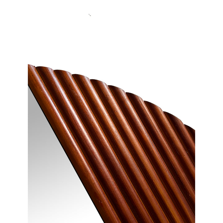 ASTI Round Solid Wood Wall Mirror