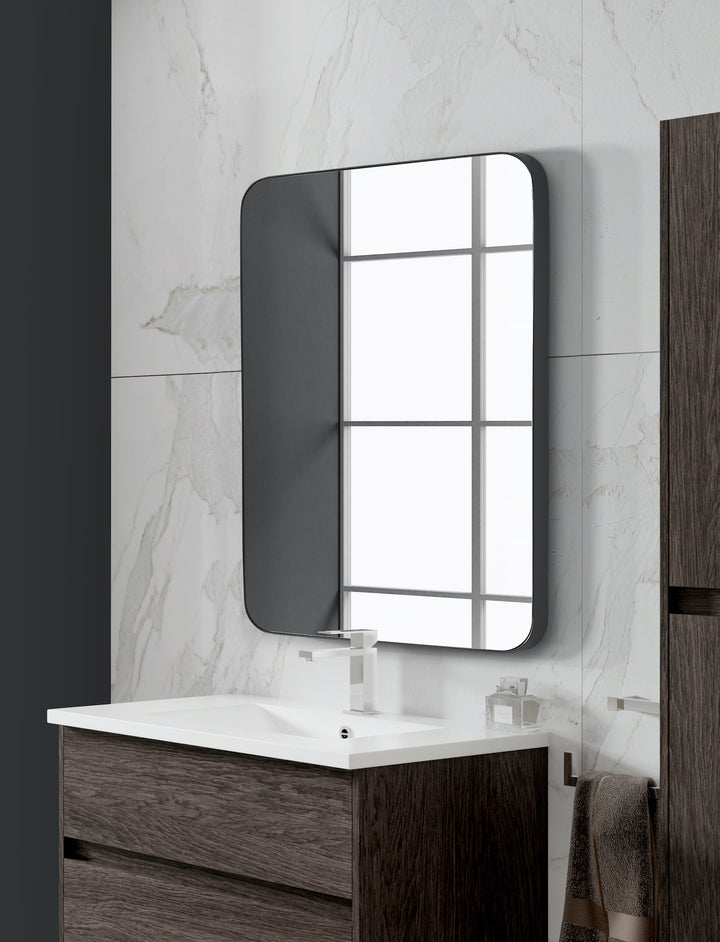 STAR Rectangle Metal Frame Bathroom Vanity Mirror