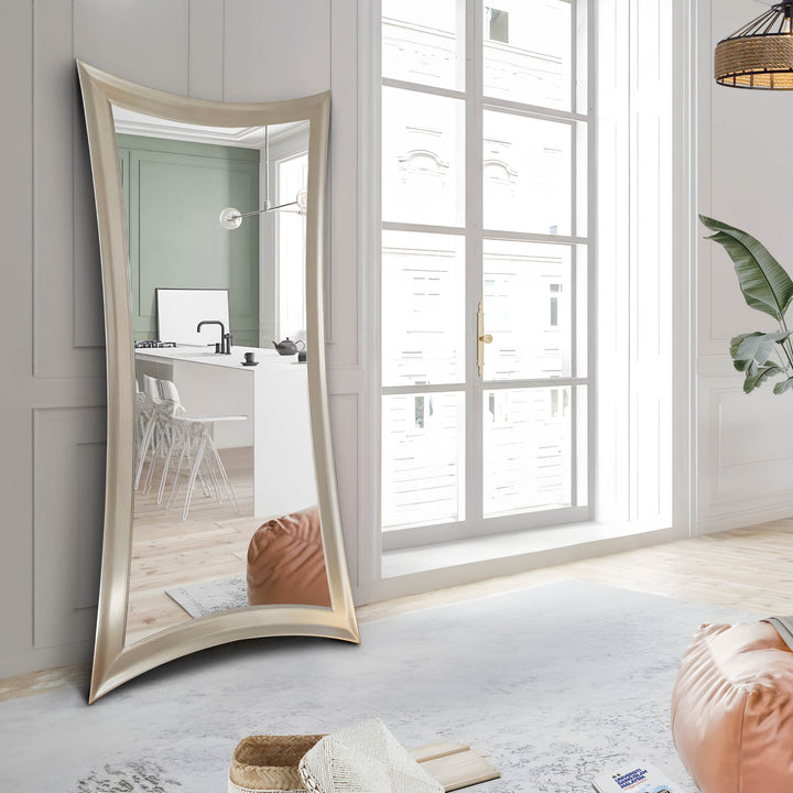 TITAN Accent Full Length Irregular Wooden Floor Mirror