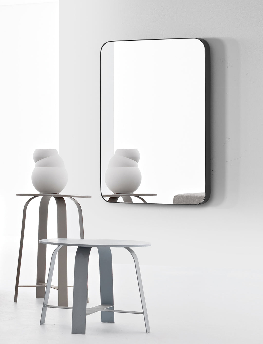 STAR Rectangle Metal Frame Bathroom Vanity Mirror