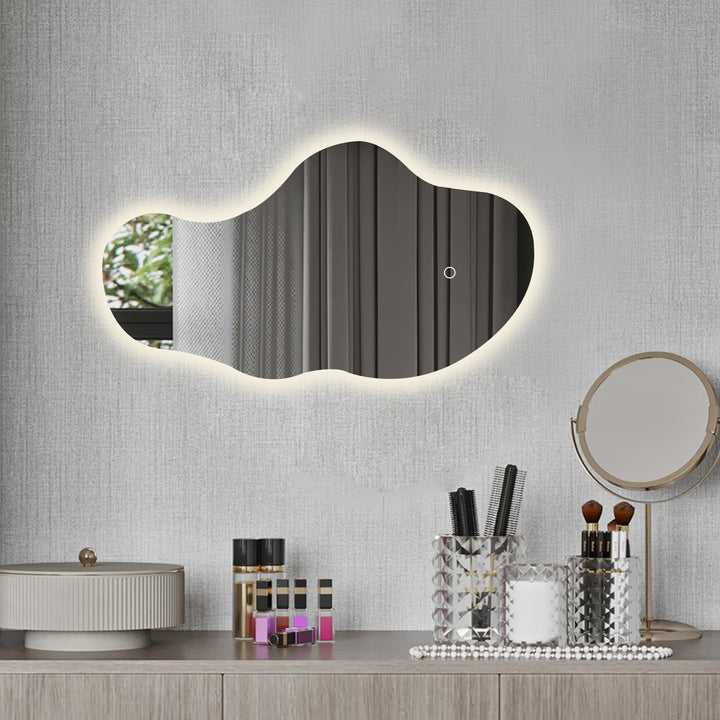 WEBSTER Irregular LED Lighted Wall Mirror