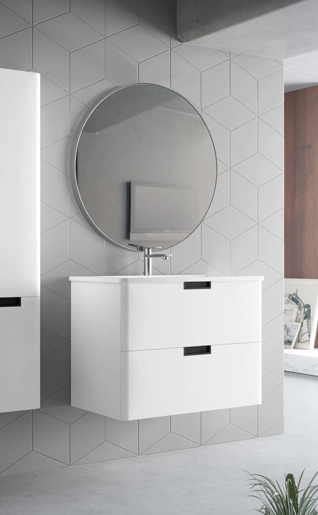 SUN Metal Round Wall Mirror