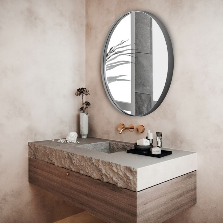 SUN Metal Round Wall Mirror