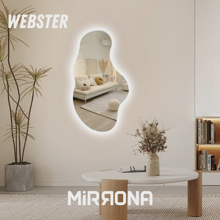 WEBSTER Irregular LED Lighted Wall Mirror