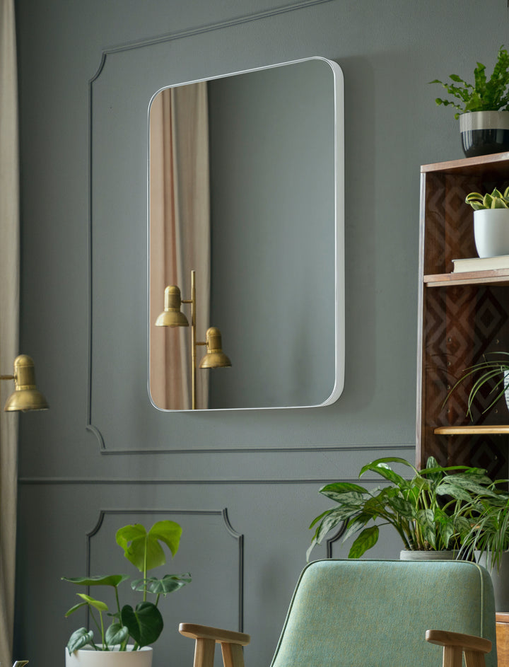 STAR Rectangle Metal Frame Bathroom Vanity Mirror