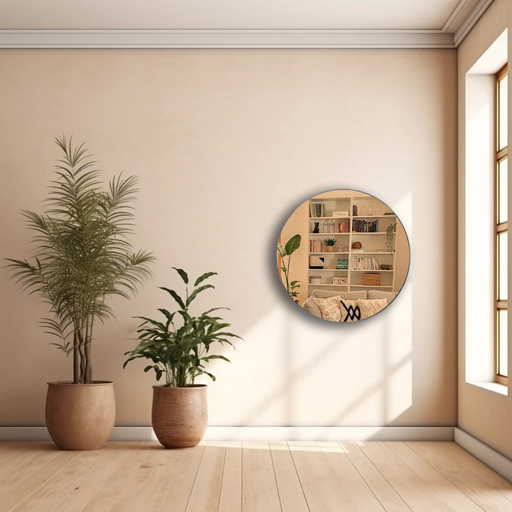 SUN Metal Round Wall Mirror