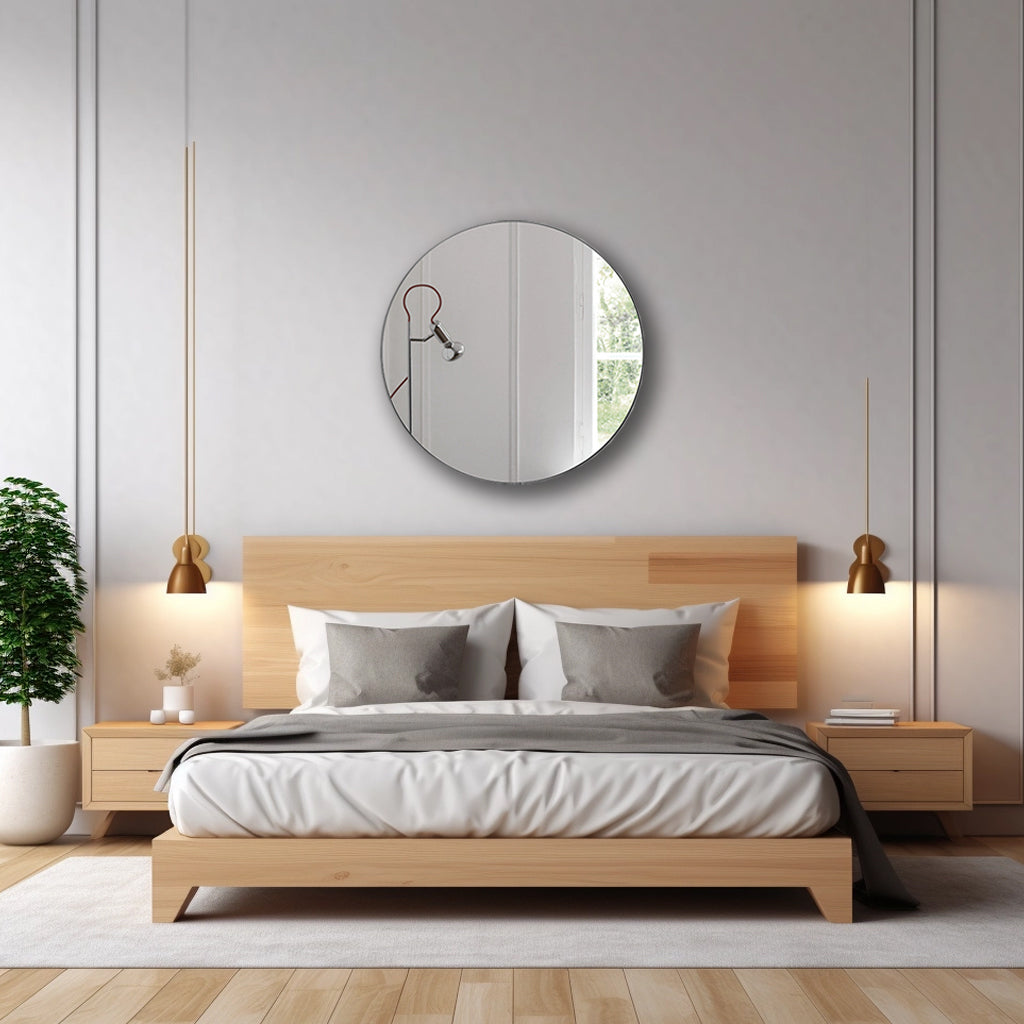 SUN Metal Round Wall Mirror
