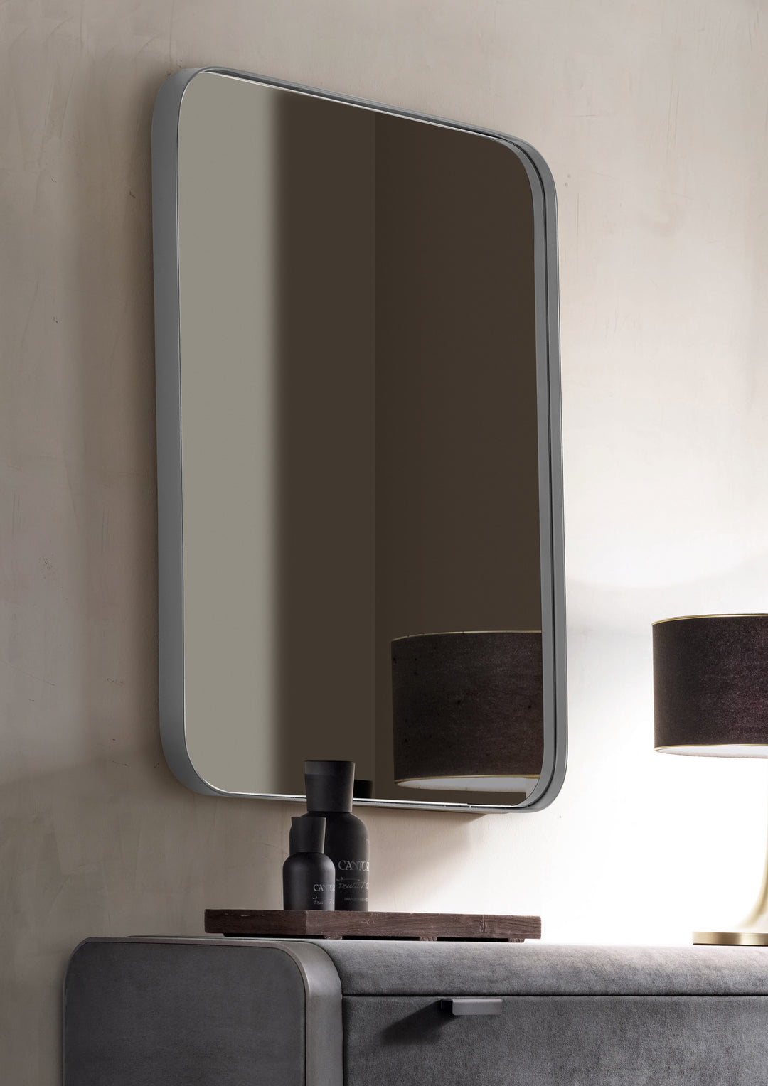 STAR Rectangle Metal Frame Bathroom Vanity Mirror