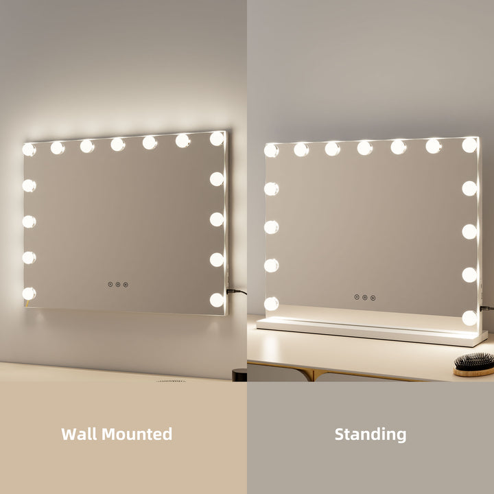 FORMIA LED Bulbs Hollywood Makeup/Vanity Mirror with USB and Type C charging Port