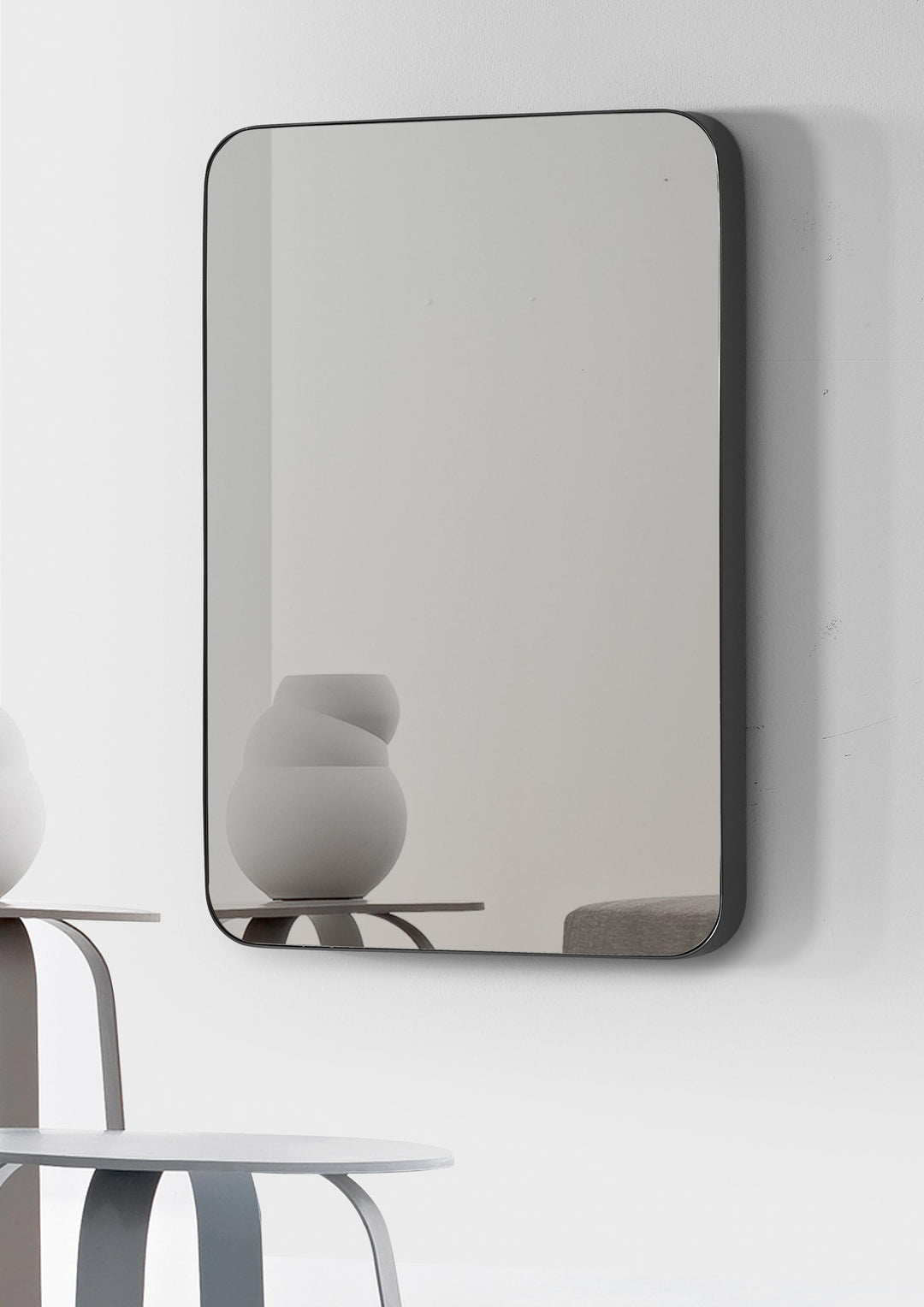 STAR Rectangle Metal Frame Bathroom Vanity Mirror