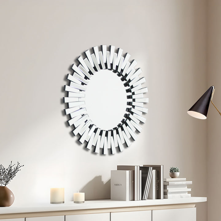 CAPELLA Round Sunburst Wall Mirror