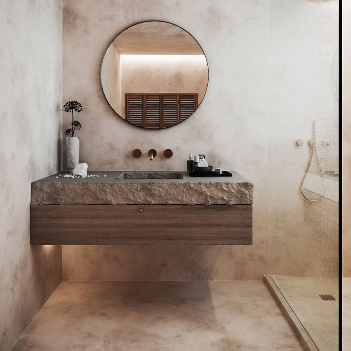 SUN Metal Round Wall Mirror